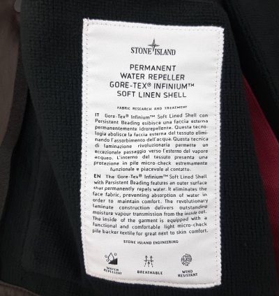 Stone Island 438y2 Gore-tex Infinium Jacket Men Size
