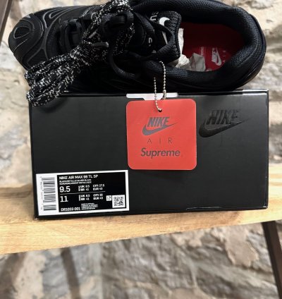 Nike Supreme Black Air Max 98 Tl Sp Sneakers