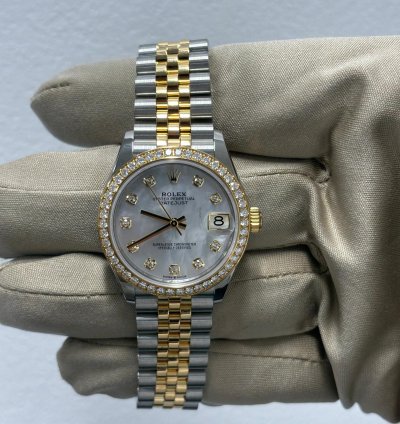 Rolex Datejust 31 2023 Rolex Datejust 31 Two-tone Diamond-set Mop Diamond-set Jubilee