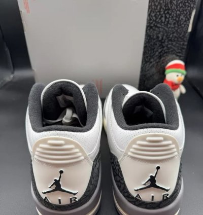 Nike Air Jordan 3 Retro Summit White Fire Red Mens Ct8532-106