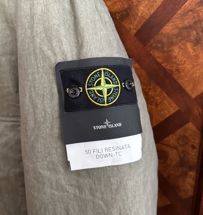 Stone Island 50 Fili Resinata Down-tc With Sheepskin Hood