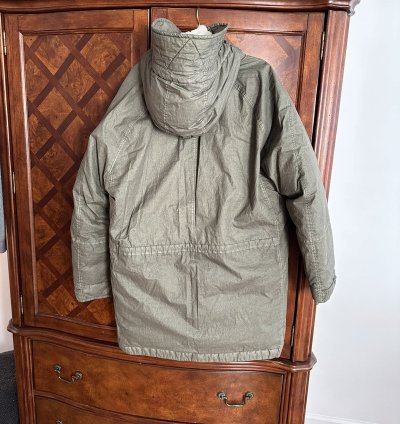 Stone Island 50 Fili Resinata Down-tc With Sheepskin Hood