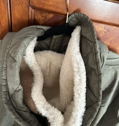 Stone Island 50 Fili Resinata Down-tc With Sheepskin Hood