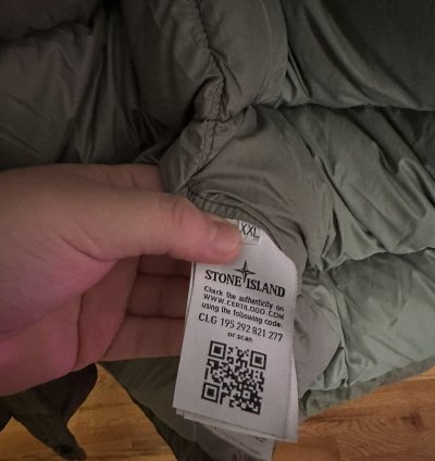 Stone Island 50 Fili Resinata Down-tc With Sheepskin Hood