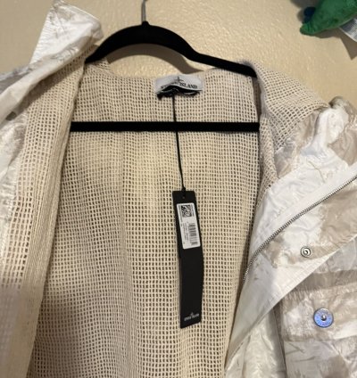 Stone Island 7100011 Uv-reactive Scan Camo On Nylon Ripstop