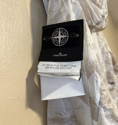 Stone Island 7100011 Uv-reactive Scan Camo On Nylon Ripstop