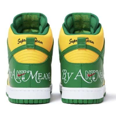 Nike Supreme Dunk High By Any Means Brazil