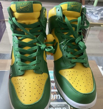 Nike Supreme Dunk High By Any Means Brazil
