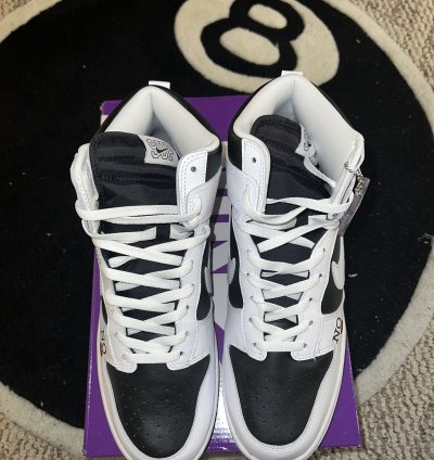 Nike Supreme Dunk High Sb By Any Means Black White