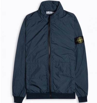 Stone Island 721543230 - Nwot Blue Light Jacket Crinkle Reps