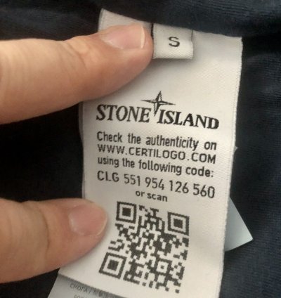 Stone Island 721543230 - Nwot Blue Light Jacket Crinkle Reps