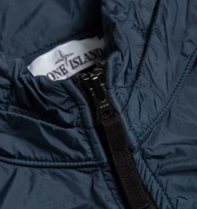 Stone Island 721543230 - Nwot Blue Light Jacket Crinkle Reps