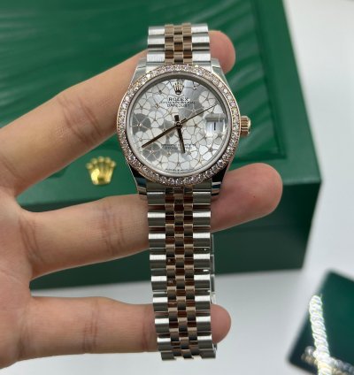 Rolex Datejust 31 278381rbr Silver Flower Jubilee