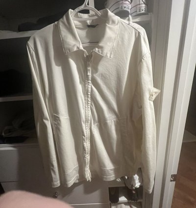 Stone Island All White Ghost Piece Shirt Jacket