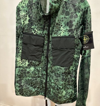 Stone Island Alligator Camo Light Cotton-nylon Tela Jacket