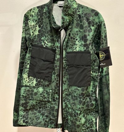 Stone Island Alligator Camo Light Cotton-nylon Tela Jacket