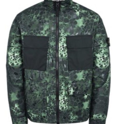 Stone Island Alligator Camo Light Cotton-nylon Tela Jacket