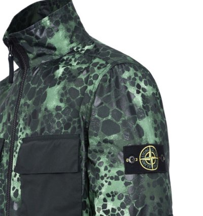 Stone Island Alligator Camo Light Cotton-nylon Tela Jacket