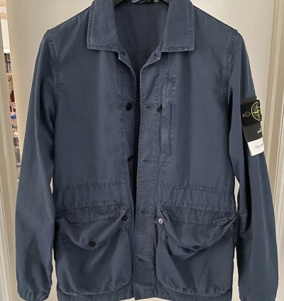 Stone Island Avio Blue Canvas Field Jacket