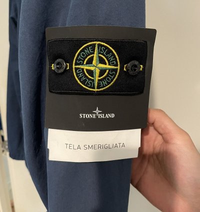 Stone Island Avio Blue Canvas Field Jacket