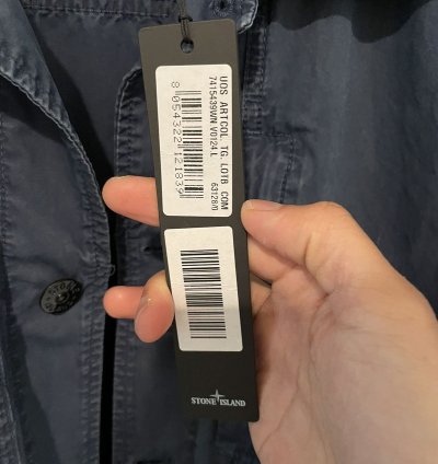 Stone Island Avio Blue Canvas Field Jacket