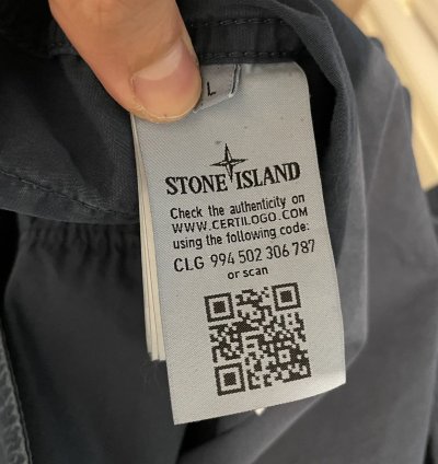 Stone Island Avio Blue Canvas Field Jacket
