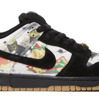 Nike Supreme Rammellzee Sb Dunk Low Black Size 9