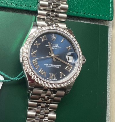 Rolex Datejust 31 278384 Datejust 31 Blue Neu-lc 100-oktober 2022 Full Set