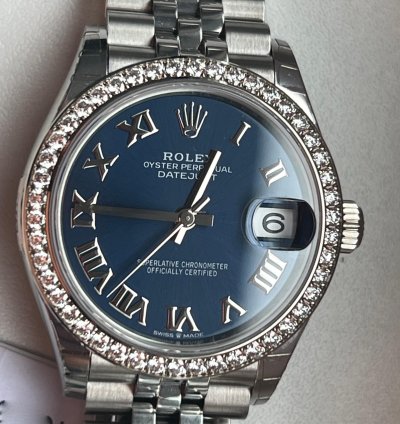 Rolex Datejust 31 278384 Datejust 31 Blue Neu-lc 100-oktober 2022 Full Set