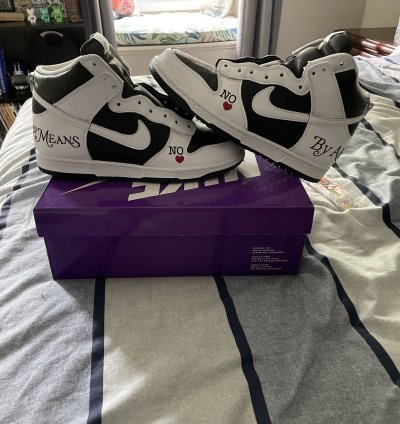 Nike Supreme Sb Dunk High Og Qs Stormtrooper Necklace