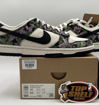 Ds New Nike Dunk Low Next Nature Floral Tapestry 2023