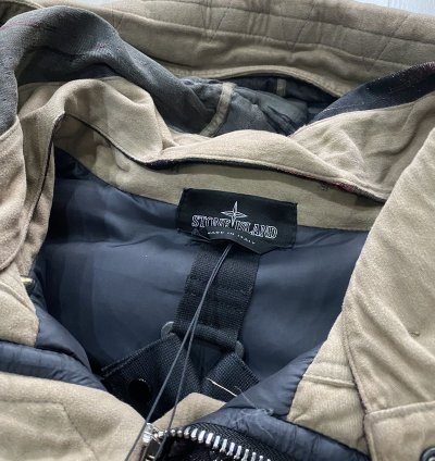 Stone Island Big Loom Jacquard Puffer Jacket Coat
