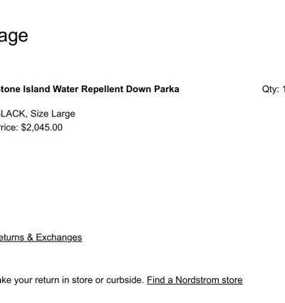 Stone Island Black Heavy Parka David Tc-down 2000