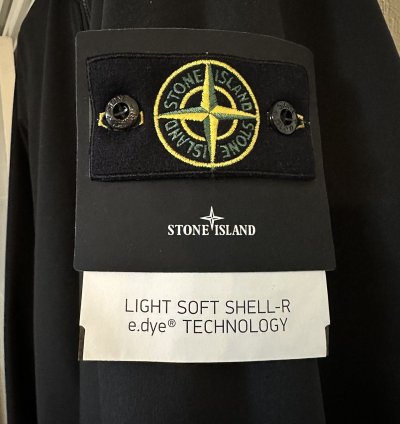 Stone Island Black Light Soft Shell- Jacket Size