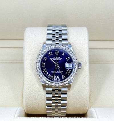 Rolex Datejust 31 31mm Purple Roman Jubilee 278384rbr-0030 Unworn 2024