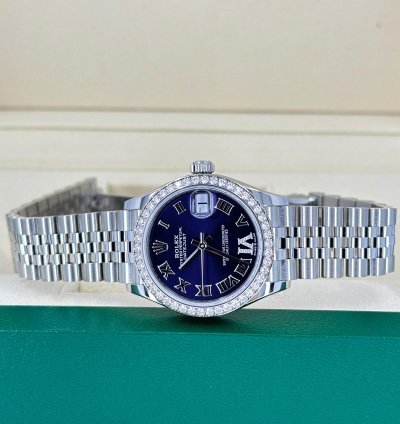 Rolex Datejust 31 31mm Purple Roman Jubilee 278384rbr-0030 Unworn 2024