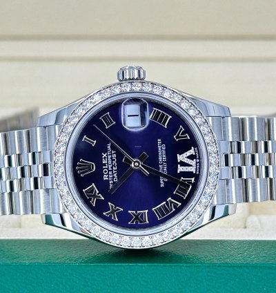 Rolex Datejust 31 31mm Purple Roman Jubilee 278384rbr-0030 Unworn 2024
