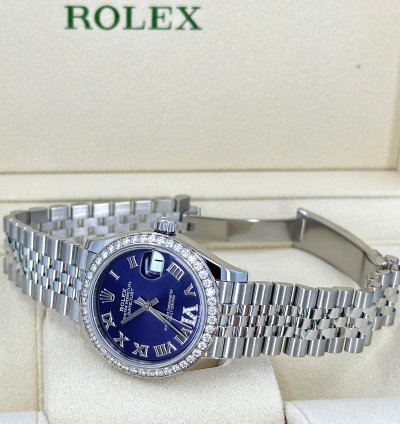Rolex Datejust 31 31mm Purple Roman Jubilee 278384rbr-0030 Unworn 2024