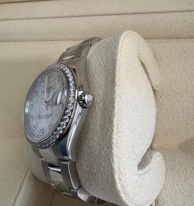 Rolex Datejust 31 31mm Rolex Datejust 31mm Mop Dial Diamond Bezel Markers Oyster