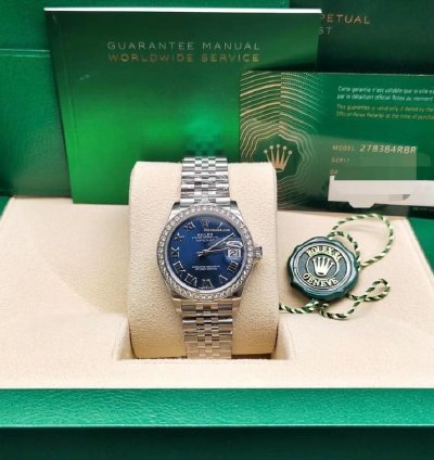 Rolex Datejust 31 Blue Roamn Jub