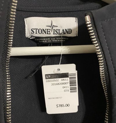 Stone Island Black Soft Shell- -dye Jacket