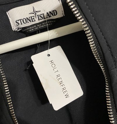 Stone Island Black Soft Shell- -dye Jacket