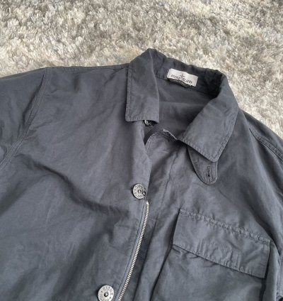 Stone Island Blue Overshirts