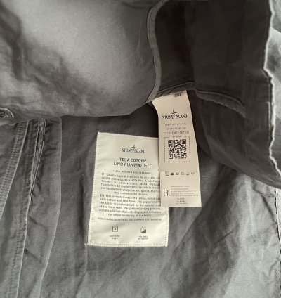 Stone Island Blue Overshirts