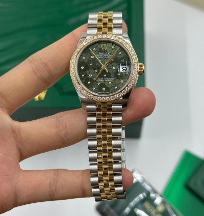 Rolex Datejust 31 Green Floral Jub