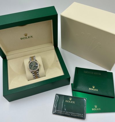 Rolex Datejust 31 Green Floral Jub