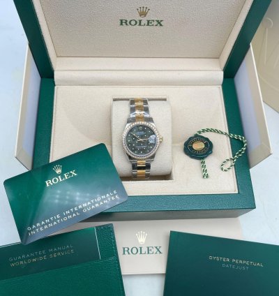 Rolex Datejust 31 Green Floral Oys