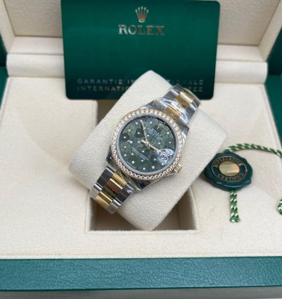 Rolex Datejust 31 Green Floral Oys
