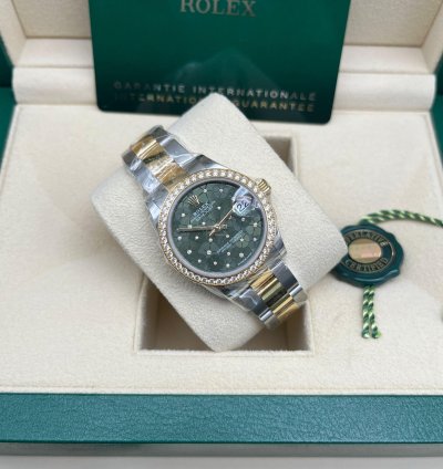 Rolex Datejust 31 Green Floral Oys