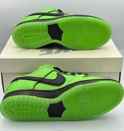 Nike Sb X The Powerpuff Girls Dunk Low Pro Qs Buttercup Fz8319-300